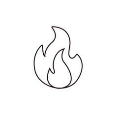 fire lit flame bonfire vector symbol sign icon warning emoji illustration