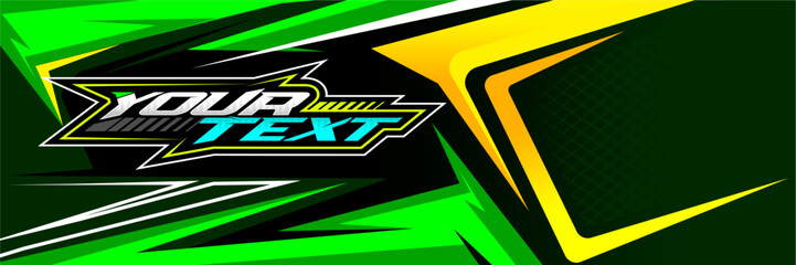 Sport Racing Banner Vector