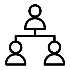 Role hierarchy icon on white background vector
Vector icon remote work freelance