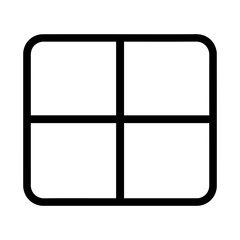 Split screen icon on white background vector
Vector icon remote work freelance