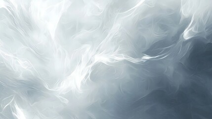 Fototapeta premium Ethereal Swirls of Soft White and Gray Abstract Background Design