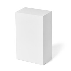 white box package mock up template product background design container cardboard blank paper pack