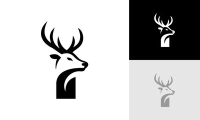 letter I deer logo