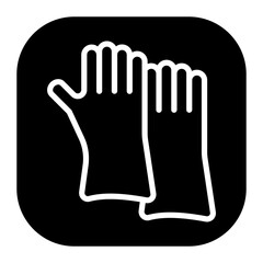 Obraz premium Cleaning Gloves Vector Icons