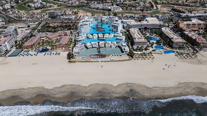 San José del Cabo, Mexico, aerial landscape  view of area around  Viceroy Los Cabos with...