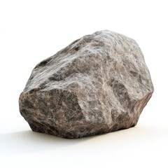 A large, irregularly shaped stone against a white background.