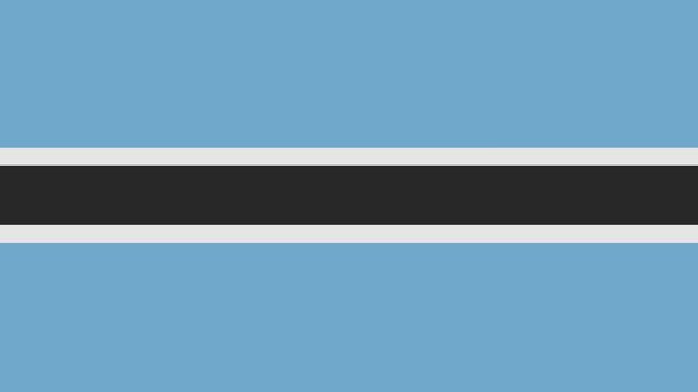 botswana flag with animated light sweep