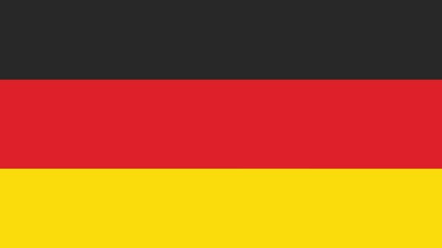 germany flag with animated light sweep