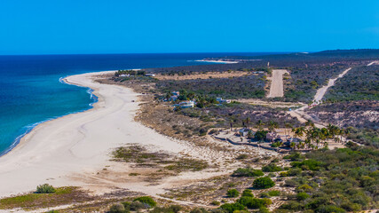 aerial landscape view along Los Frailes Beach a hidden gem and tranquil paradise along the stunning...