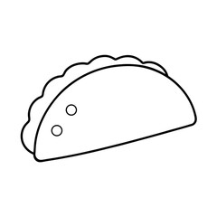 Tacos Hand Drawn Mexican Food Vector