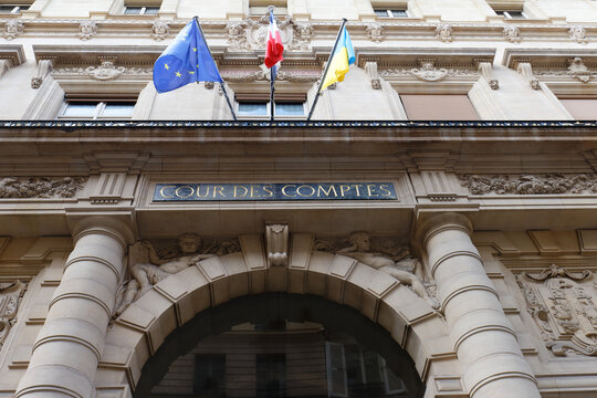 Court of Audit -Cour des comptes in French . It located at Rue Cambon in Paris. It is a French administrative court charged with conducting financial audits of most