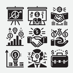  competitor analysis KPI business idea time anagement innovation strategy leadership business model startup strategy brainstorming quarterly planning executive scalable business investor Icon Set