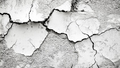 Obraz premium Cracked, weathered plaster wall