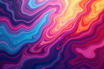 Fototapeta premium Abstract swirling marble effect in vibrant hues , design, illustration