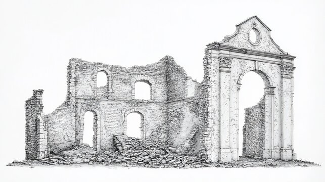 Historic Ruins clip art preview