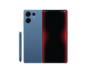 Realistic Smartphone Ultra Mockup Design Vector