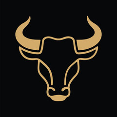 bull head vector illustration