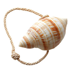 Minimal Shell Bracelet with One Large Perfectly Smo Isolated on Transparent Background