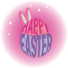 picture happy easter for postcards, banners, cards.eps