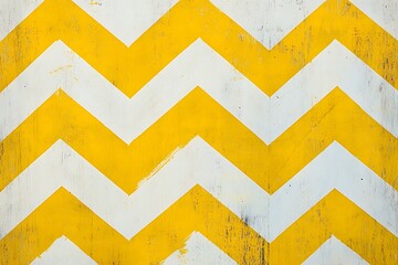 Vibrant yellow and white chevron pattern in a seamless design, ideal for creating bright, uplifting backgrounds.