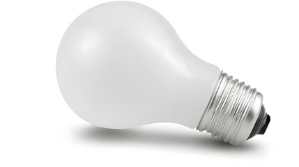 White Light Bulb Energy Efficiency Illumination Idea