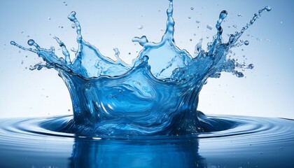 a vibrant blue splash captures the essence of creativity and energy perfect for artistic projects and dynamic backgrounds