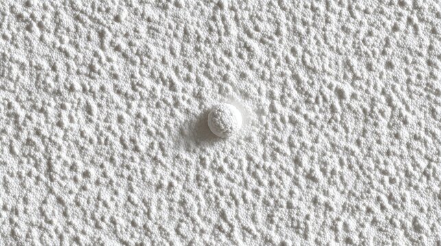 Close-up of textured popcorn ceiling with screw head in focus
