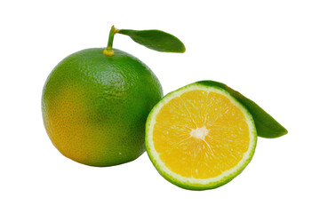 Fresh Green Oranges Juicy Citrus Fruit, Healthy Vitamin C