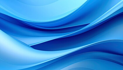 Fototapeta premium Abstract blue waves background