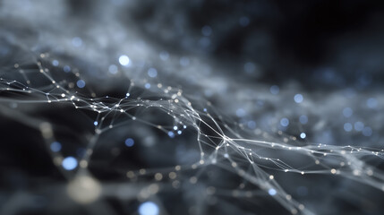 Dynamic Geometric Shapes Forming an Artificial Neural Network Animation