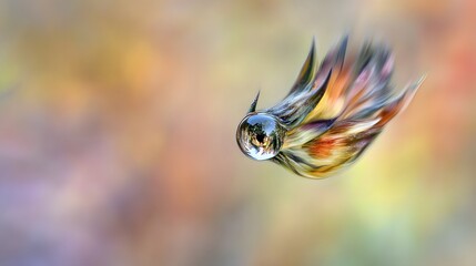 Obraz premium Abstract Floral Orb Reflection Artistic Image