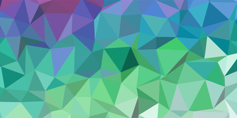 Abstract green triangular background abstraction