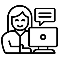 Virtual Assistant Icon