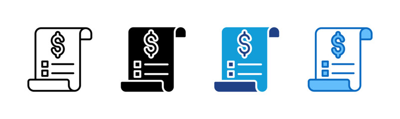 Financial Plan - Multi Style - financial document with dollar sign, indicating budget planning and expense tracking