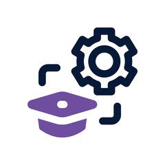 management duotone icon. Sleek and modern vector icon for websites, mobile apps, marketing materials, and corporate design. Fully scalable and ready to use.