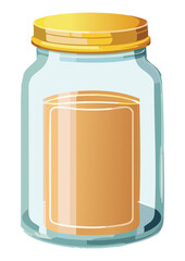  Kitchen Glass Jar Kitchen Ingredients - Vector Illustration