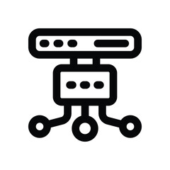 scheme line icon. Clean and minimalist vector icon for websites, mobile apps, presentations, and logos. Fully scalable and customizable for any project.