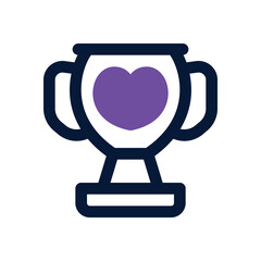 trophy duotone icon. Sleek and modern vector icon for websites, mobile apps, marketing materials, and corporate design. Fully scalable and ready to use.