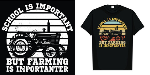 But Farming is Importanter Farmer Tractor Funny Farm Boys T-Shirt