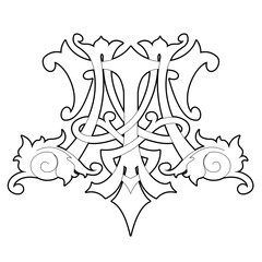 vector illustration of a letter 