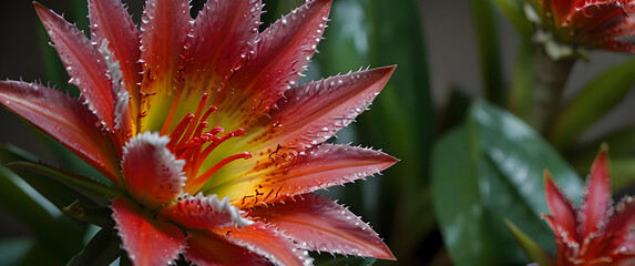 Fototapeta premium Exotic Bromeliad Blossom