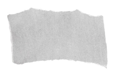 Torn paper scrap isolated on white with clipping path	