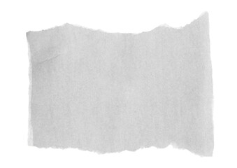 Obraz premium Torn paper scrap isolated on white with clipping path 