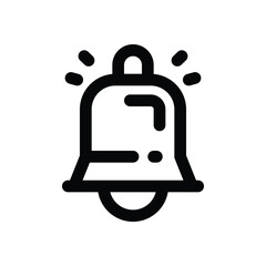 notification line icon. Clean and minimalist vector icon for websites, mobile apps, presentations, and logos. Fully scalable and customizable for any project.