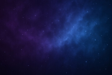 Obraz premium Vivid night sky filled with stars and deep galaxy colors blending blue and purple in cosmic space view
