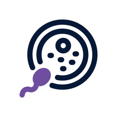 fertilization duotone icon. Sleek and modern vector icon for websites, mobile apps, marketing materials, and corporate design. Fully scalable and ready to use.