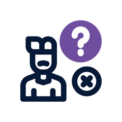 loneliness duotone icon. Sleek and modern vector icon for websites, mobile apps, marketing materials, and corporate design. Fully scalable and ready to use.