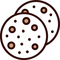 Chocolate Chip Cookies - Sweet Dessert Icon