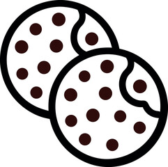 Chocolate Chip Cookies - Sweet Dessert Icon