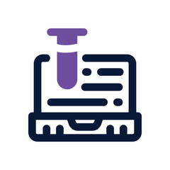 laptop duotone icon. Sleek and modern vector icon for websites, mobile apps, marketing materials, and corporate design. Fully scalable and ready to use.